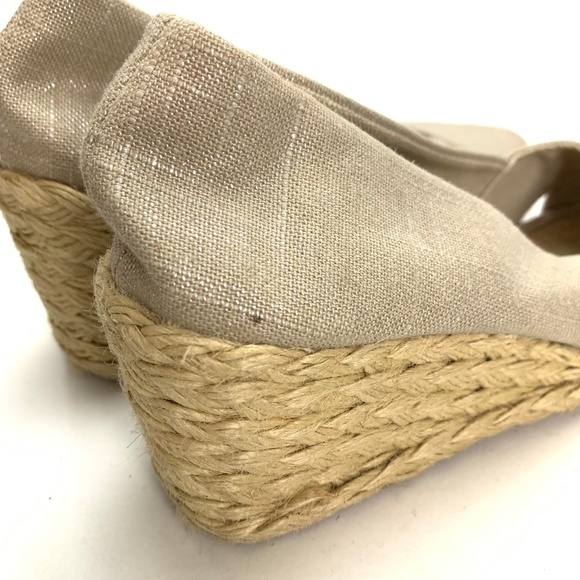 Ralph Lauren CECILIA Linen Espadrille Wedges sz 9 - Picture 3 of 16